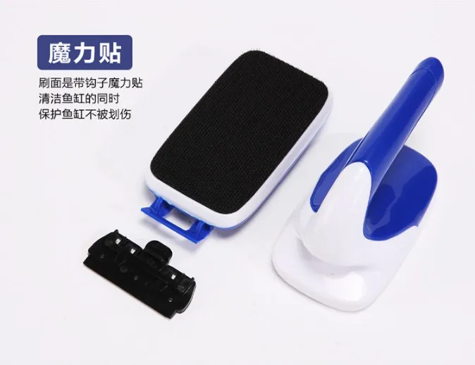 Aquarium Window Cleaning Floating Magnetic Brush Aquarium Fish Tank Glass Algae Scraper Cleaner Magnets Brush Cleaner CT008