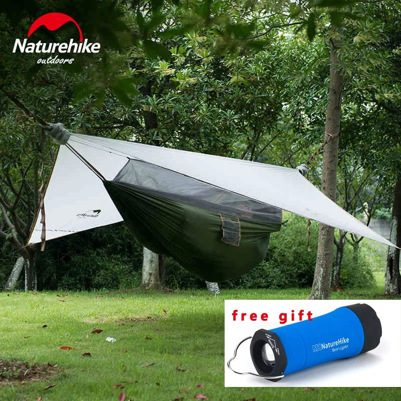 

2016 Brand NatureHike Outdoor Hammock 1 Person Only 1.5kg tree tent with Bed Net Sleeping Tent Ultralight Hanging Tent