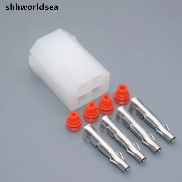 

shhworldsea 5/30/100sets 2.3mm 4pin car Oxygen sensor connector