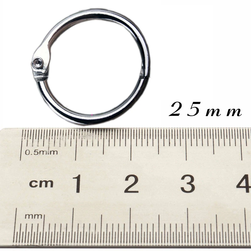 100 шт. металлические кольца зажимы для альбомов 25 мм|ring clip|binder clipsmetal binder clips |