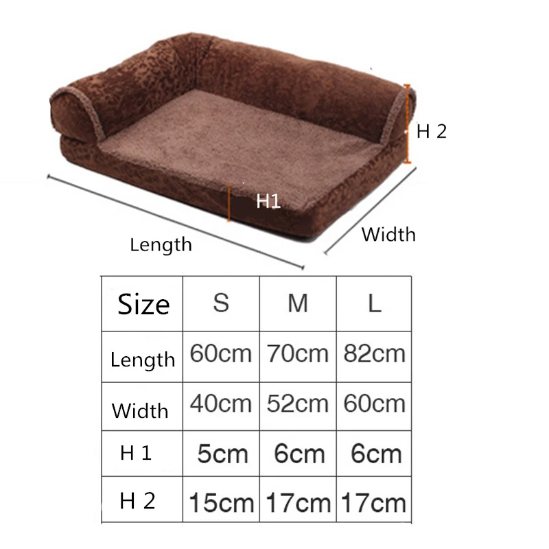 Теплая удобная кровать для питомца собаки мягкий диван для щенка матрас для собаки кошки съемный моющийся Hous Perros Мягкий Диван Питомник для больших собак