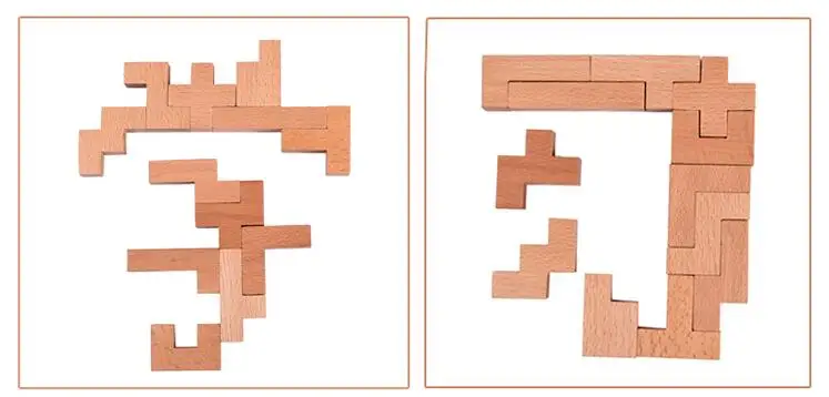 Сложная IQ деревянная головоломка Tangram логика ум головоломка Обучающие головоломки игра для взрослых детей