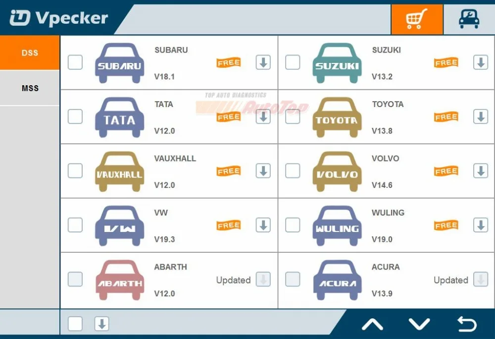 VPECKER E1 Индия OBD2 автомобильный сканер для Tata Mahindra Maruti Авто полная система сброса масла ABS SRS с Windows 10 планшет