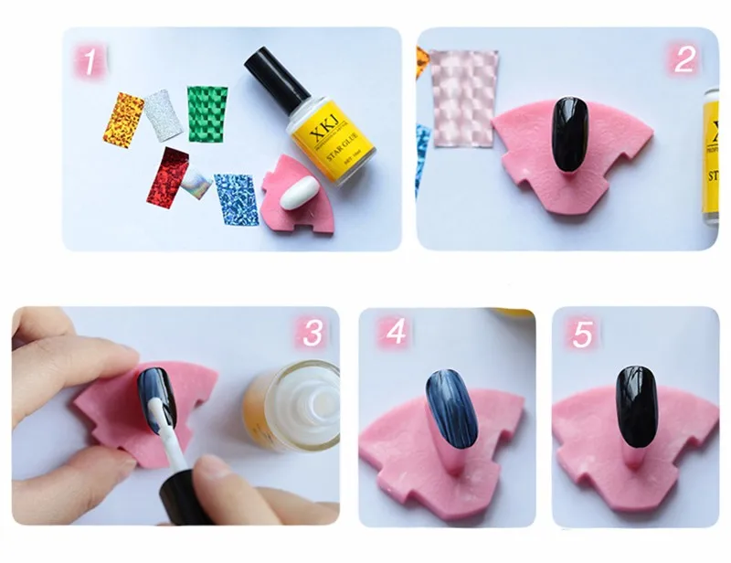 WUF 1 упаковка(10 шт) DIY Nail Art переводная Фольга Наклейка Красота ремесло аксессуары для маникюра салон# XKT-N10