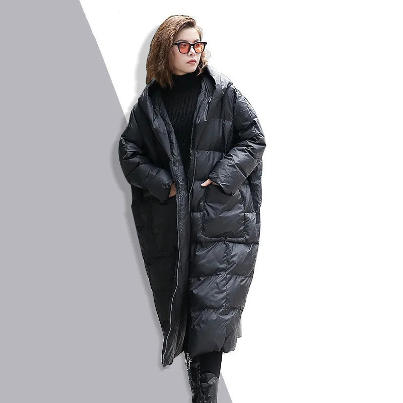À rembourré Capuche Green 2018 Veste Longues Coton Noir Parkas Taille Pull Grande Chaud Hiver Manches Solide gris Femmes Lâche army qfxCIwFC
