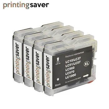 

4PK Black Compatible Ink Cartridge LC1000 LC970 LC37 LC10 For Brother MFC-5460CN MFC-5860CN MFC-630CD MFC-630CDW Printers
