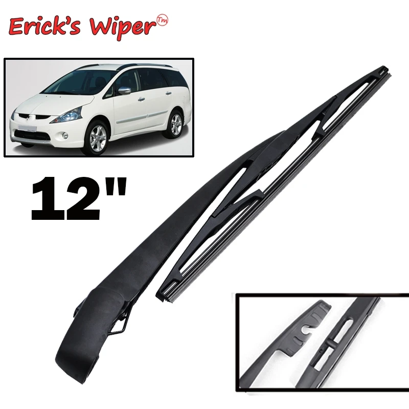 

Erick's Wiper 12" Rear Wiper Blade & Arm Set Kit For Mitsubishi Grandis 2004-2011 Windshield Windscreen Rear Window