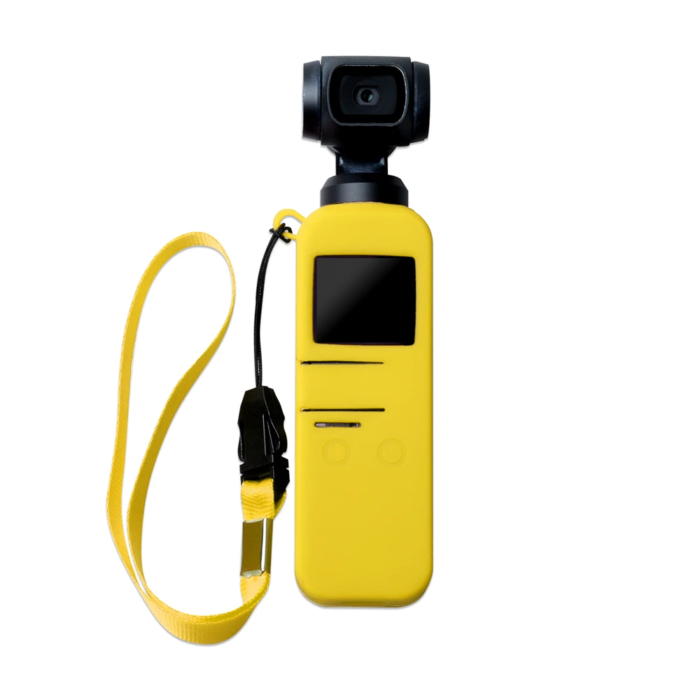 Силиконовый чехол для DJI OSMO Карманный аксессуары для камеры Анти-шок корпус чехол защитный чехол с ремни для гамака