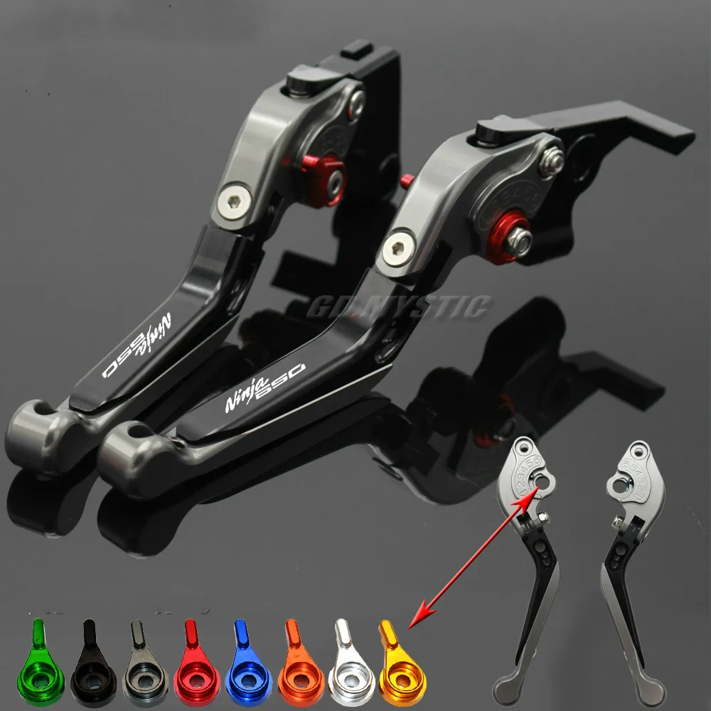 

Motorcycle Folding Extendable CNC Moto Adjustable Clutch Brake Levers For Kawasaki Ninja 650 ABS Ninja650 KRT Edition 2018
