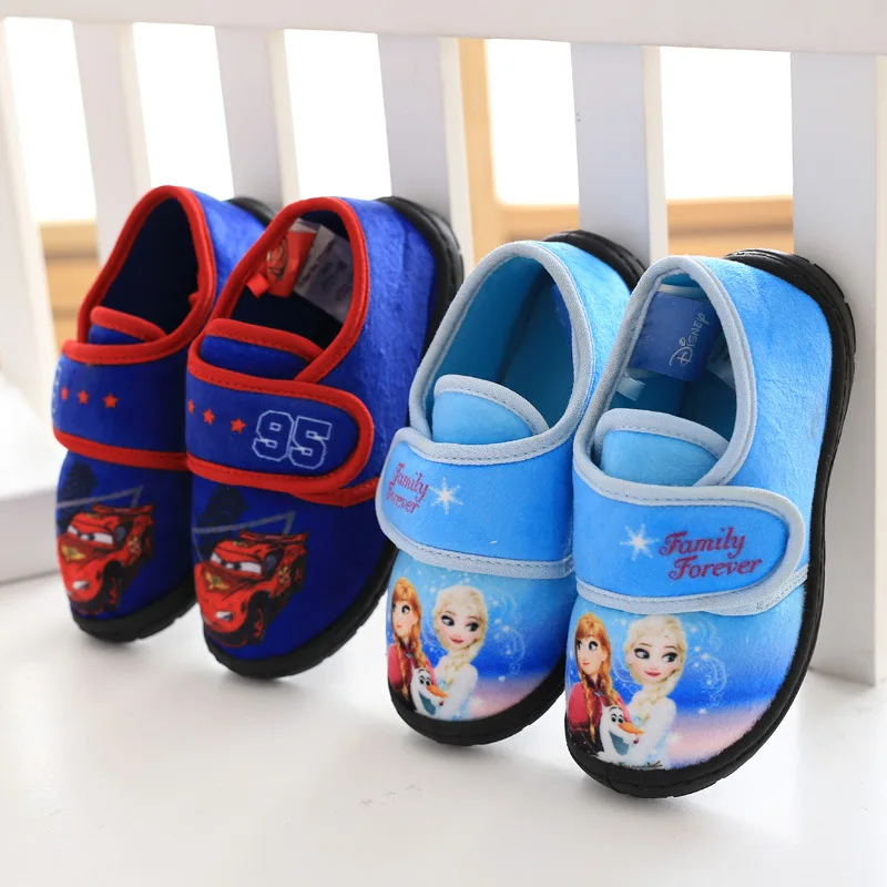 

Disney girl frozen Elsa Anna dance shoes children's flat shoes Disney home soft shoes car children's shoes