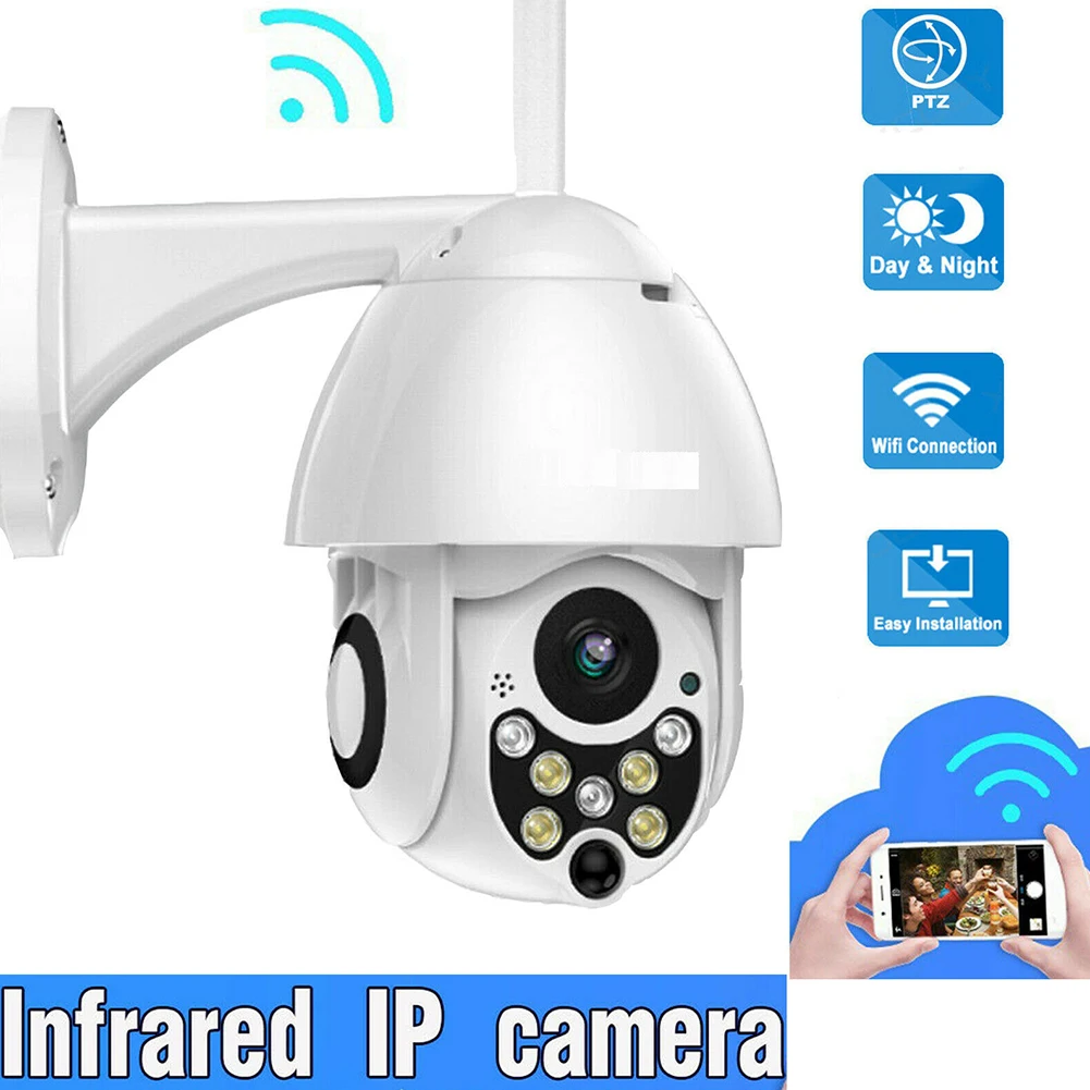 

1080P IP Camera Outdoor Multifunction Wireless WiFi Monitor HD Two Way Audio Remote Control Home Security Night Vision Infrared