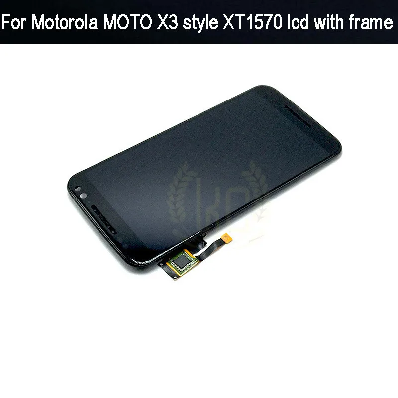

100% tested For Motorola MOTO Xstyle x3s X3 style XT1570 LCD Touch Screen Assembly With Frame -