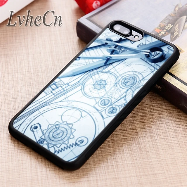 

LvheCn Drawing Engineer Architect phone Case cover For iPhone 6 6S 7 8 X XR XS max 5 5S SE Samsung Galaxy S6 S7 edge S8 S9 Plus