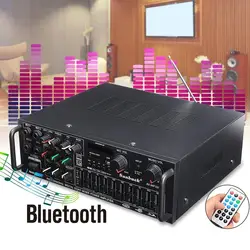 Автомобиль домой Bluetooth 2,0 канала 2000 Вт/2200 Вт аудио Мощность HiFi Усилители домашние 326BT 12 В/220 В AV Amp колонки, сдистанционным управлением