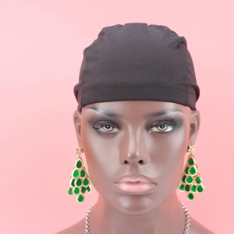 

Dome cap 5 PCS/Lot black color Wig Making Cap Top Stretch Weaving Cap Back adjustable Strap for making wigs
