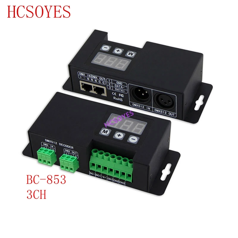 BC 853/BC 853 CC 3CH 350/BC 700 CV/CC ШИМ dmx512постоянное напряжение Декодер контроллер 350mA 700mA