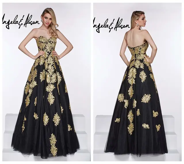 gold masquerade dress