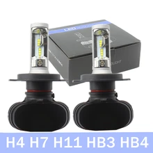 1Pair Car LED Headlight H4 Hi Lo HB4 HB3 H11 H7 9005 9006 H8 H9 LED Head Lamp Fog Lights For Ford Toyota Nissan Volkswagen Opel