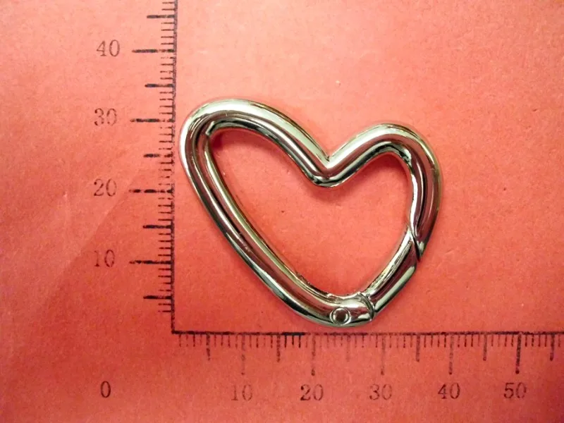 

1 inch heart Ring snap clip trigger spring gate for Buckle, Bag belts, DIY Snap hook metal parts, hardware, bag accessories