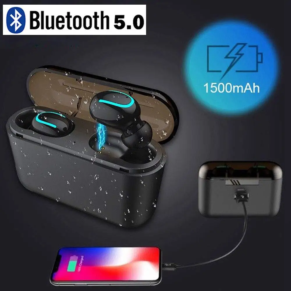 IPX5 Bluetooth 5.0 Earphones 1500mAh Charging Box TWS Wireless Earphone Earbuds for Archos 50 50d Oxygen Plus IPX5 Bluetooth 5.0 Earphones 1500mAh Charging Box TWS Wireless Earphone Earbuds for Archos 50 50d Oxygen Plus