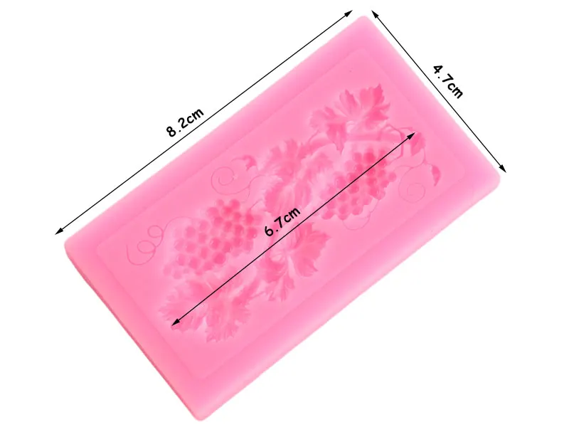 Виноградная силиконовая форма кайма для мастики формы для пирожных сделай сам украшения инструменты Конфеты глина форма для шоколадной мастики формы для выпечки кекса