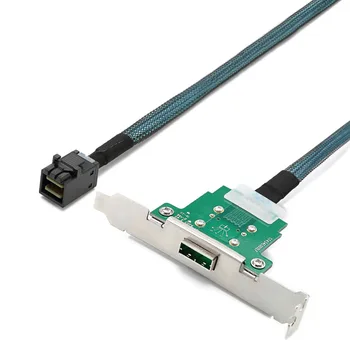 

Cabledeconn Server Transmission Cable SFF-8088 Female to SFF-8643 Computer Hard Disk Data Cable 0.8m