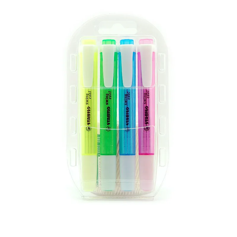 

Germany Stabilo Le cool portable fluorescent pen 4 colors special pen for writing and painting in color