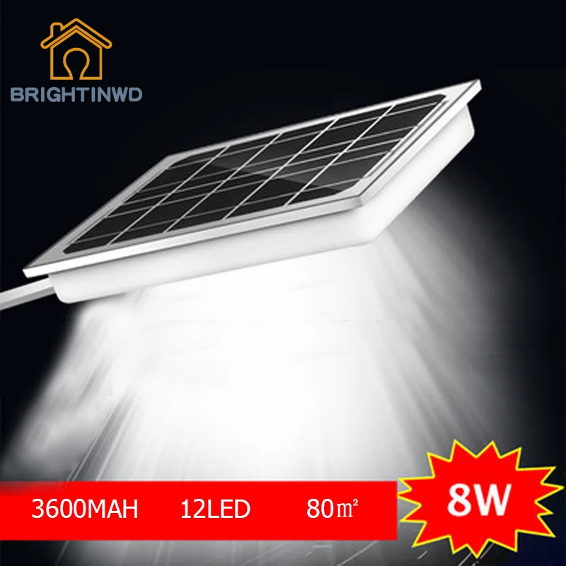 

Outdoor Led Solar Lights Waterproof 12LED 8W Street Wall Lamp Light Control Energy saving IP65 Emergency Garden Lighting
