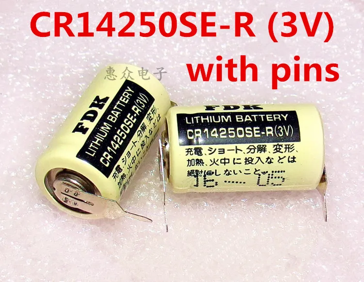 2 шт. оригинальный новый для FDK CR14250SE R (3 В) CR14250 3 В литиевая батарея plc с контактами
