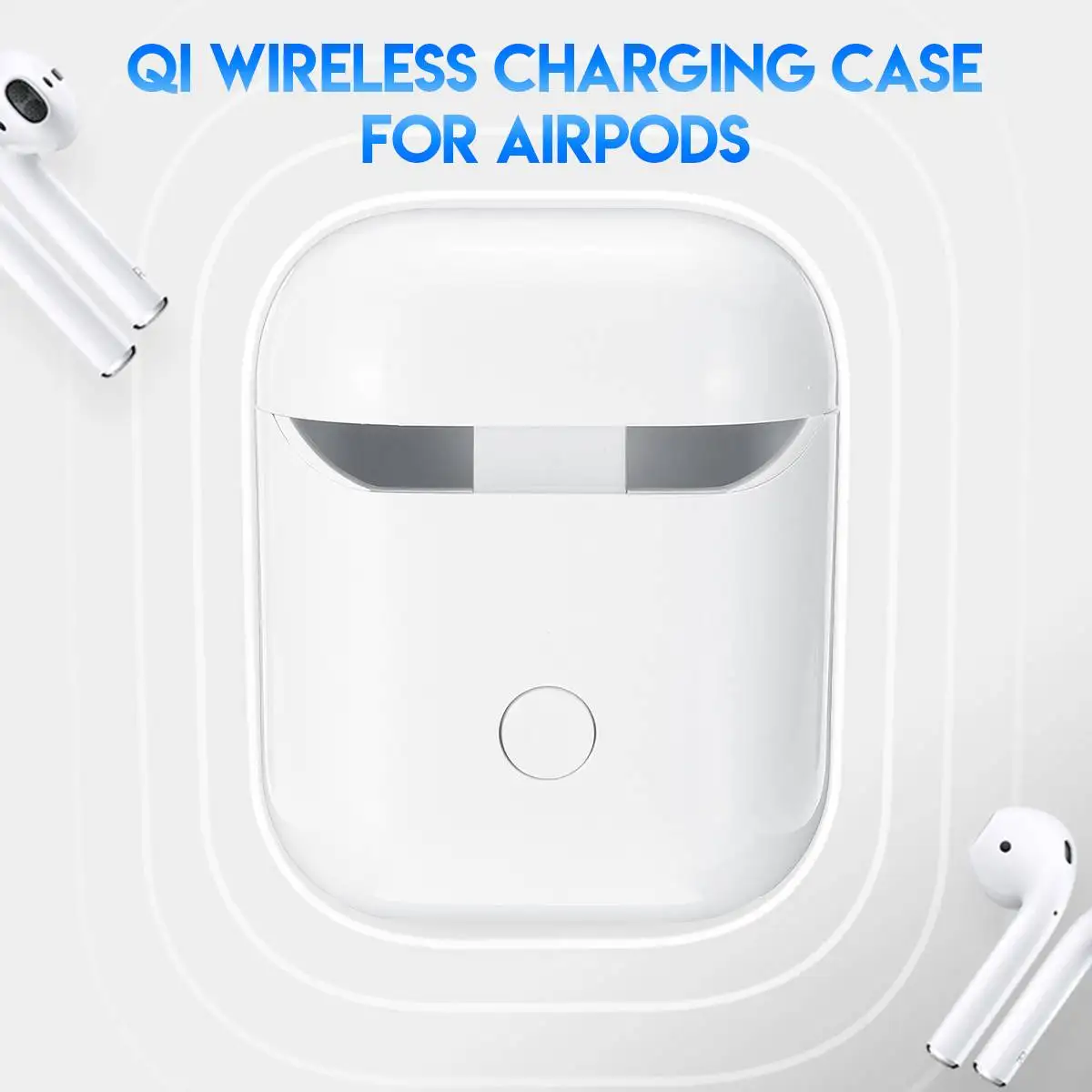

QI Wireless Charging Case Receiver Charging Headset Protective Holder For Airpod QI Standard for iphone bluetooth Earphone
