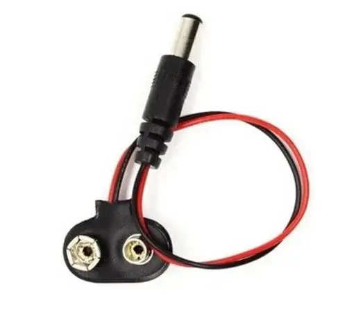 

5PCS T type 9V DC Battery Power Cable Barrel Jack Contor for Arduino New