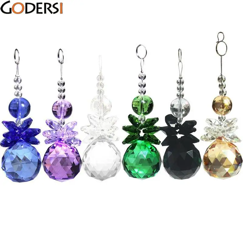 Cars Crystal Suncatcher Hanging Pendant Angel Handmade Ornament Wedding