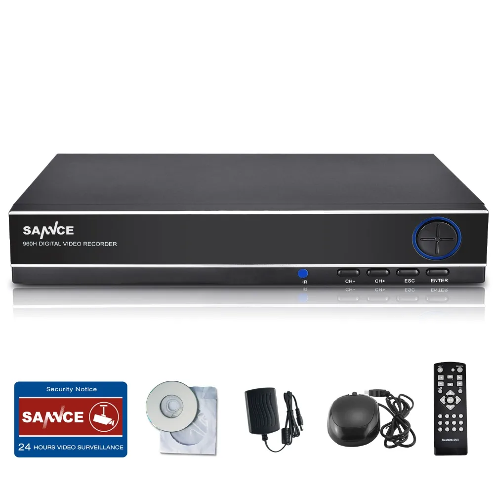 SANNCE 8 Channel 720P H.264 Video Recorder HDMI Network D1 Realtime