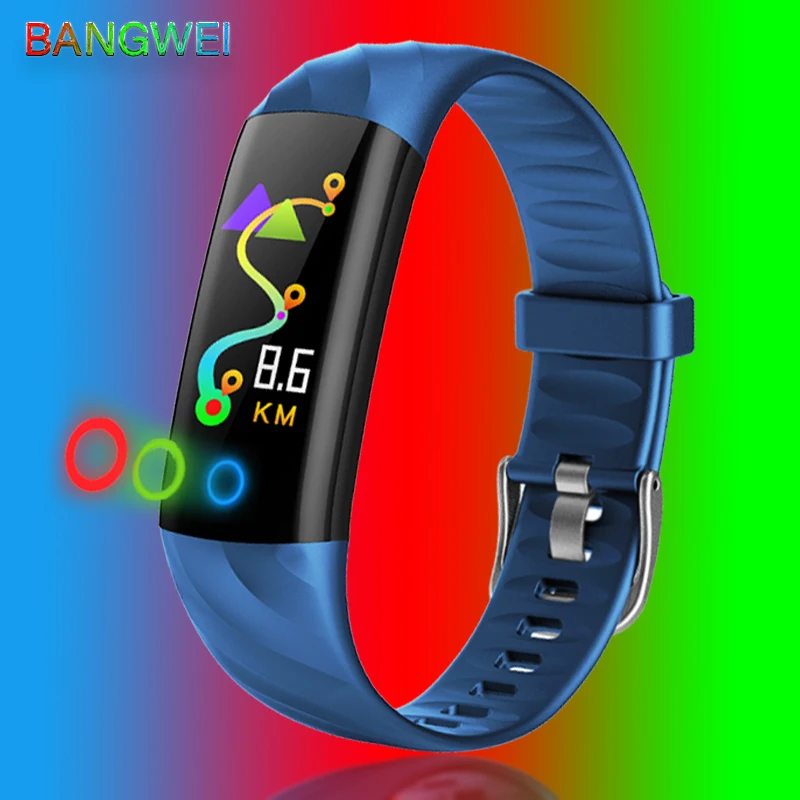

BNANGWEI Smart Watch Pedometer Heart Rate Monitor Blood Oxygen Fitness Tracker Sport Watch Swimming Waterproof Smart Watch+Box