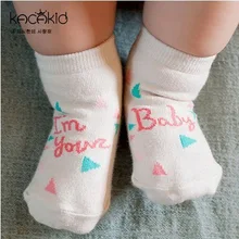 New Arrival Newborn Socks 100% Cotton Baby Cartoon Socks Non-slip Infant Cotton Socks