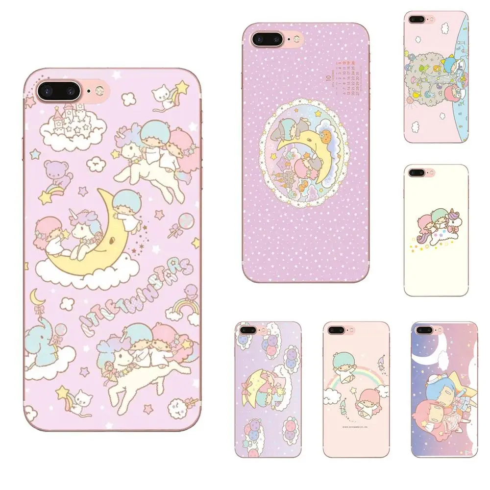 

Little Twin Stars For Apple iPhone 4 4S 5 5C 5S SE 6 6S 7 8 Plus X XS Max XR Soft Silicone TPU Transparent Live Love Phone