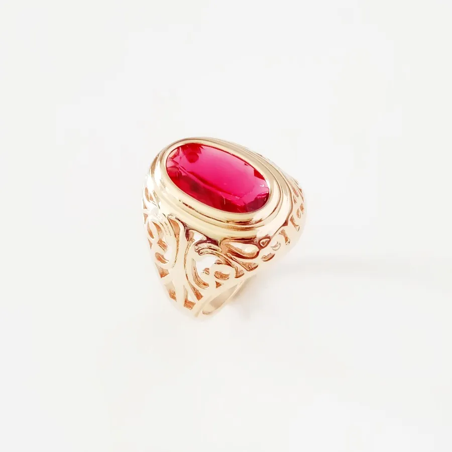 Обручальные кольца 585 цвета розового золота, женское кольцо,, милые кольца с красным кубическим цирконием, дизайнерские кольца для женщин