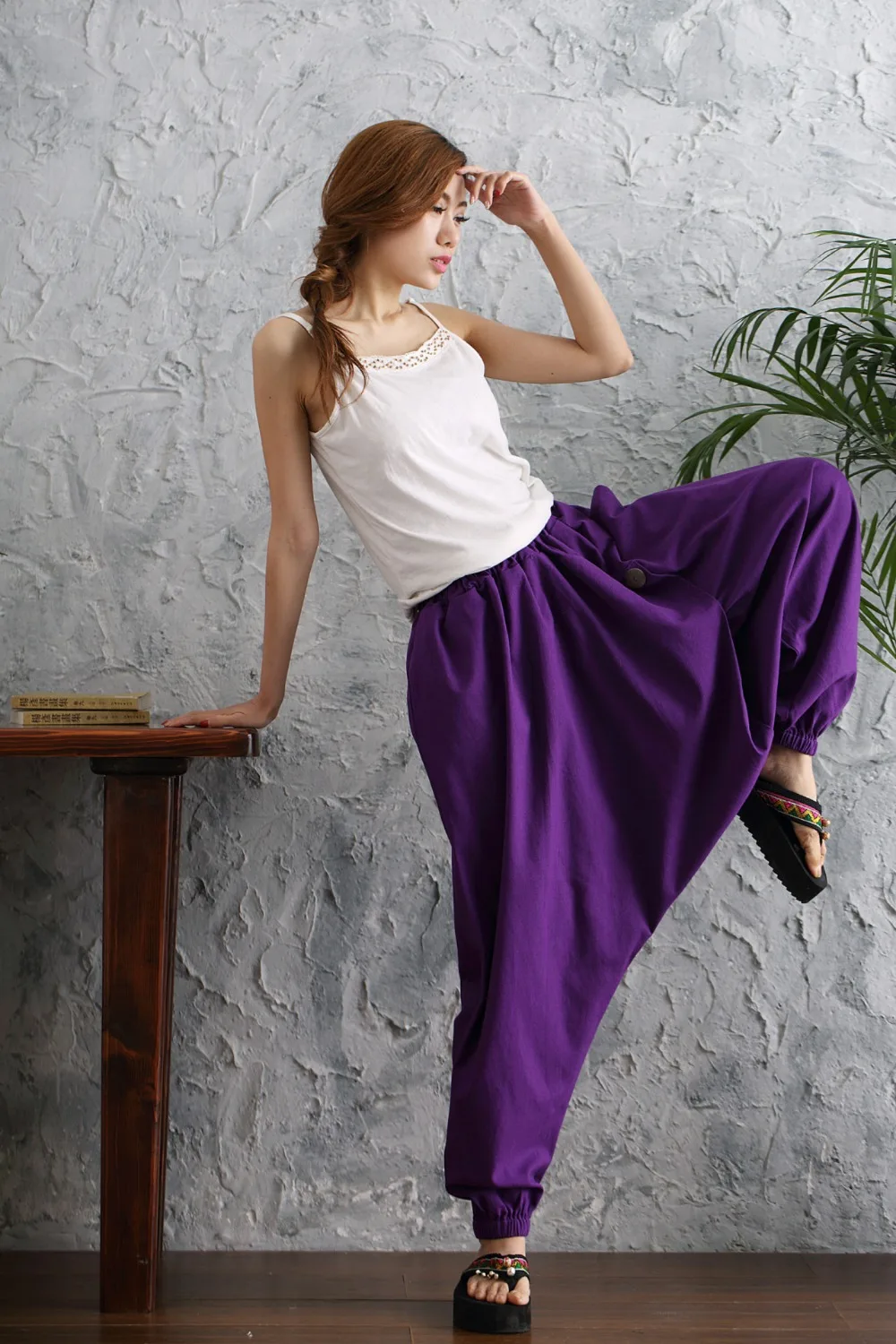 Women Spring Summer Bloomers Female Casual Travel Harem Pants