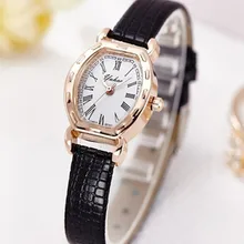 Высококачественные часы с золотым браслетом, женские роскошные брендовые кварцевые часы с кожаным ремешком для женщин, женские наручные часы AC183