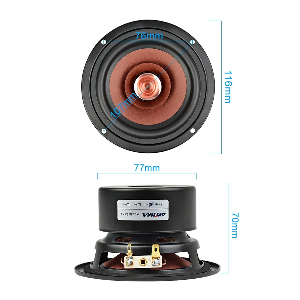 4 Inch Audio Sound Speaker 1Pcs 4 8 Ohm 30W Full Range Speaker Bullet Bookshelf Loudspeaker Home Theater Amplifier DIY audio speakers,bookshelf speakers