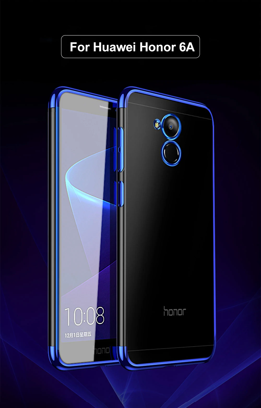 Роскошный чехол для huawei Honor 6A, прозрачный чехол из ТПУ, прозрачное покрытие, мягкий силиконовый чехол для huawei Honor 6A, чехол