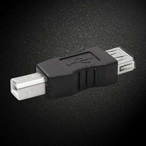 

Mini Black USB Type A Female to USB Type B Male Converter Connector Adapter