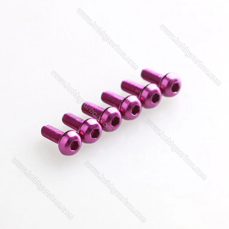 High strength M3x6mm 7075 T6 Aluminum hex button screws free shipping for font b Drone b