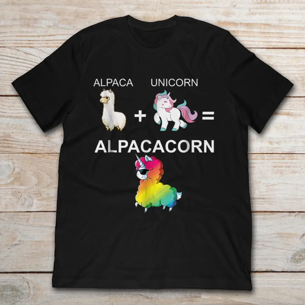 Возьмите бренд альпака в сочетании с единорогом превращается в Alpacacorn футболка 2019 Мужская футболка с коротким рукавом
