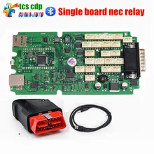 Best Quality 2014.2/2015.1 TCS CDP + Nec Relays With Single Green PCB Board A+++ Quality Cars/Trucks Diagnostic tool