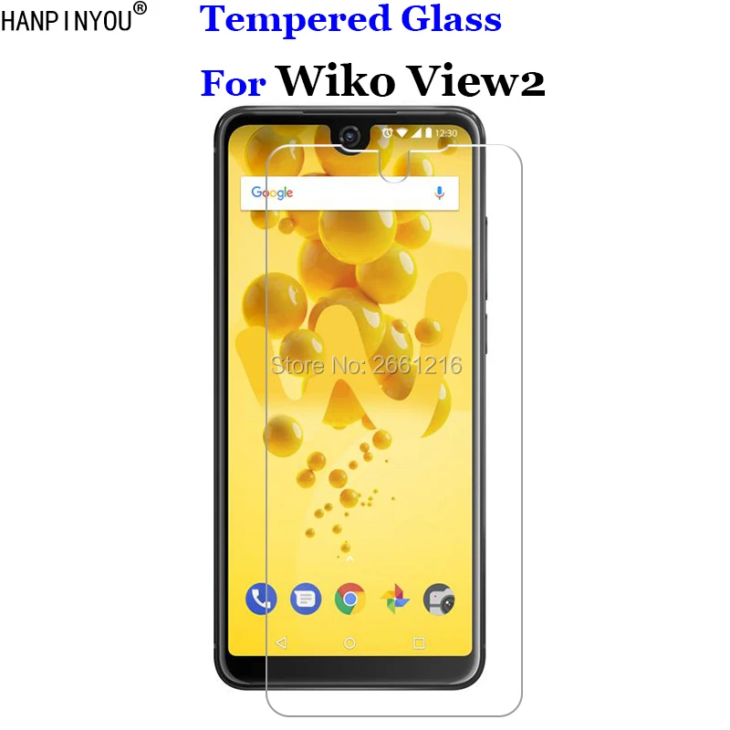 Кожаный чехол-бумажник для Wiko View2 закаленное Стекло с уровнем твердости 9 H 2.5D Премиум Экран из закаленного стекла для защиты экрана Wiko вид 2 6,0"