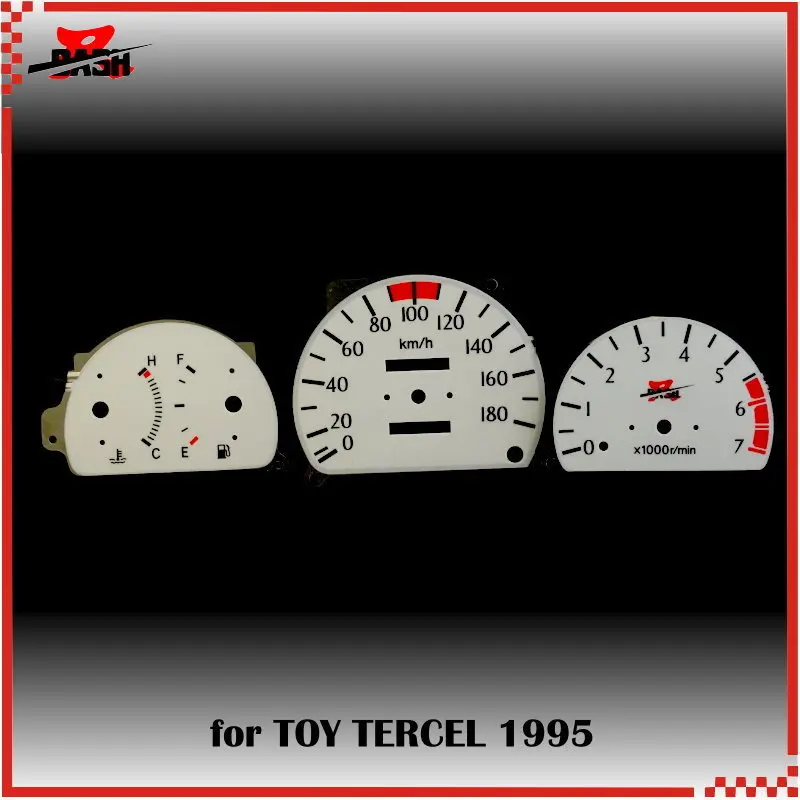 

DASH EL Glow Gauge for Toyot Tercel Full Glow Blue Green interchange Needle remove required 180 KM 7000 RPM type B