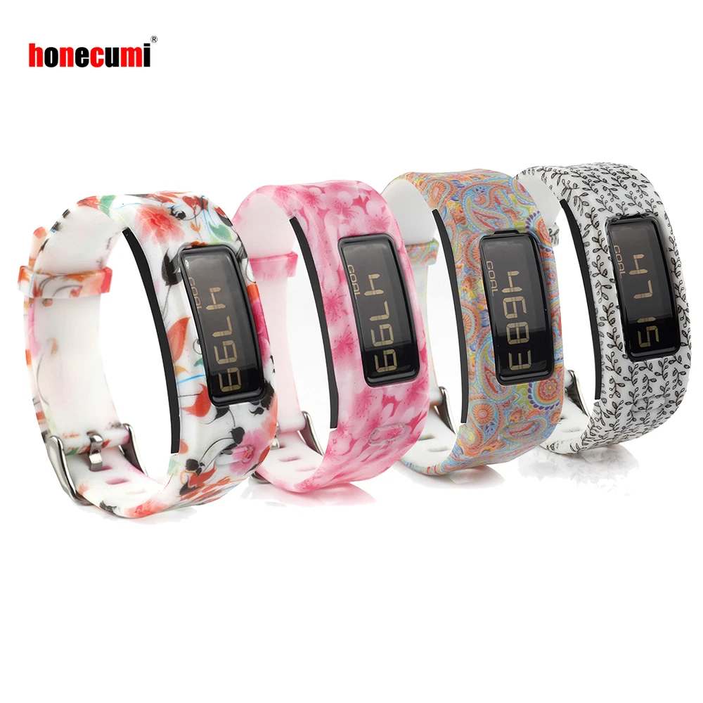 

Honecumi 4 Pack For Garmin Vivofit 1 Colorful Replacement Bands Silicone Sport Fitness Wristband For Garmin Vivofit 1 Accessory