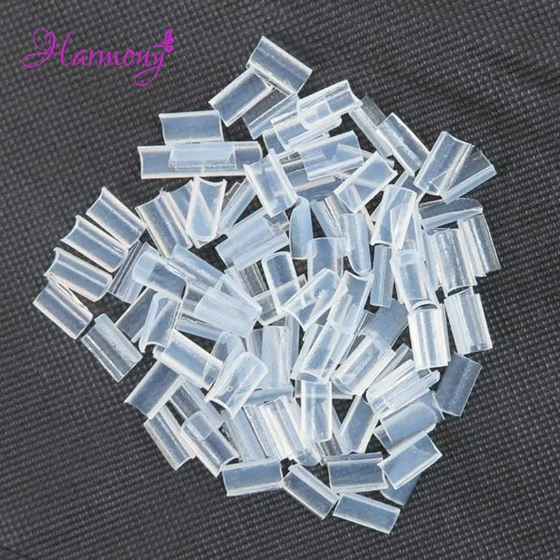 Free shipping 200pcs/lot Keratin glue nail Nail Tip Keratin U-Shaped Glue Nail Tip Keratin Nail Tip for hair extension