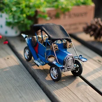 

Ornaments zakka Vintage car with a shed Childhood memory Nostalgic iron creative gifts Home Furnishing decoration